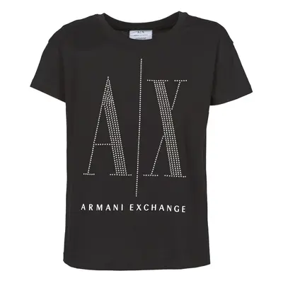 Armani Exchange 8NYTDX Rövid ujjú pólók Fekete