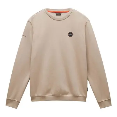 Napapijri Badge Sweatshirt Beige Rocky Pulóverek Bézs