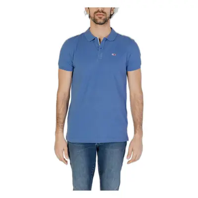 Tommy Hilfiger SLIM PLACKET DM0DM18312 Rövid ujjú galléros pólók Kék