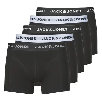 Jack & Jones JACSOLID TRUNKS 5 PACK OP Boxerek Fekete