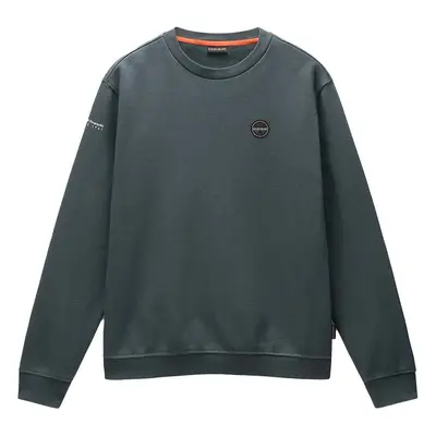 Napapijri Badge Sweatshirt Green Urban Pulóverek Zöld