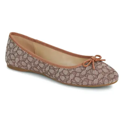 Coach ABIGAIL MINI SIGNATURE JACQUARD BALLET FLAT Balerina cipők / babák Barna