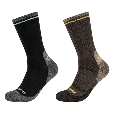 Skechers 2PPK Men Trail Wool Socks Sport zoknik Fekete