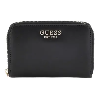 Guess LAUREL SLG MEDIUM ZIP AROUND Pénztárcák Fekete