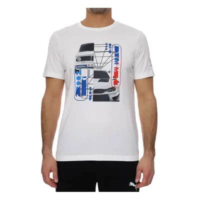 Puma BMW Motorsport Graphic Tee Rövid ujjú pólók Fehér