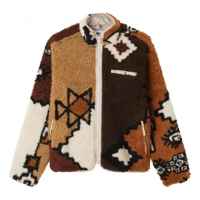 Obey Moroccan rug sherpa jacket Kabátok / Blézerek Barna