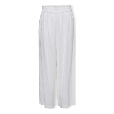 Only Noos Tokyo Linen Trousers - Bright White Nadrágok Fehér