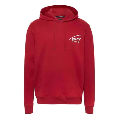 Tommy Jeans Signature Logo Graphic Hoodie Regatta Red Pulóverek