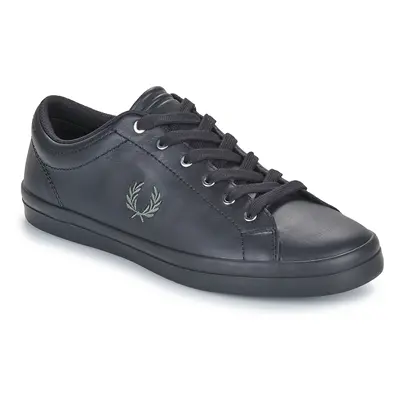 Fred Perry BASELINE LEATHER Rövid szárú edzőcipők Fekete