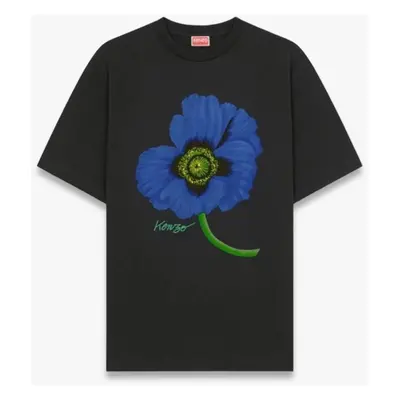 Kenzo Seasonal Poppy Graphic Classic Rövid ujjú pólók Fekete