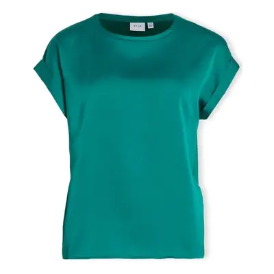 Vila Noos Top Ellette - Ultramarine Green Blúzok Zöld