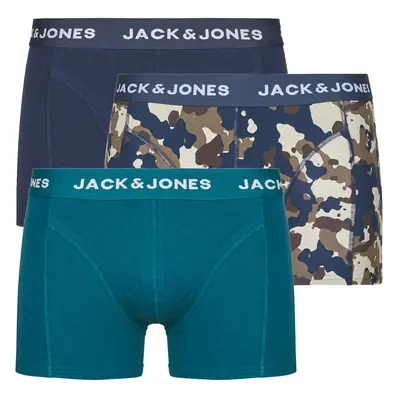 Jack & Jones JACCAMOFLAGE X3 Boxerek Tengerész