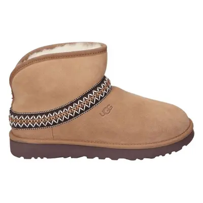 UGG CLASSIC MINI CRESCENT Bokacsizmák Barna