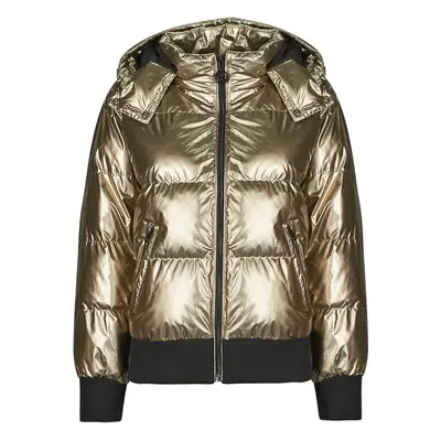 Guess BICE METALLIC HOODIE PUFFER Steppelt kabátok Arany