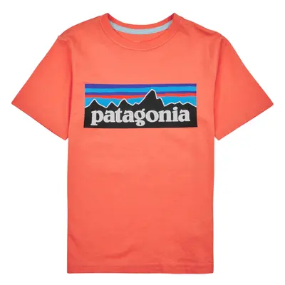 Patagonia BOYS LOGO T-SHIRT Rövid ujjú pólók Narancssárga