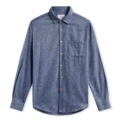 Portuguese Flannel Teca Shirt - Indigo Hosszú ujjú ingek Kék