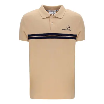 Sergio Tacchini New Supermac Polo Shirt Latte/Maritime Blue Pólók / Galléros Pólók Bézs