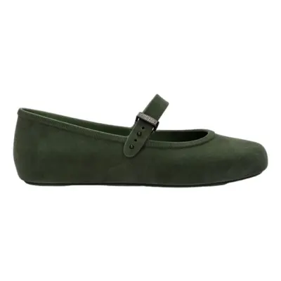 Melissa Soft Ballerina Velvet Fem - Green Balerina cipők / babák Zöld