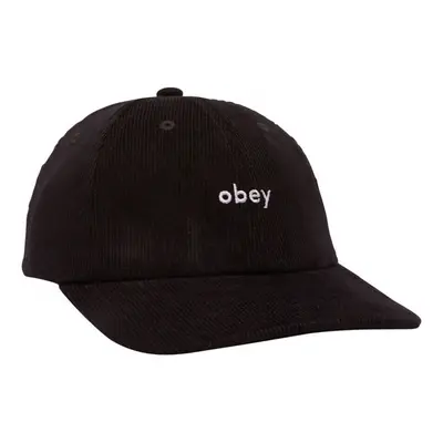 Obey Lowercase corduroy 6 panel str Baseball sapkák Fekete