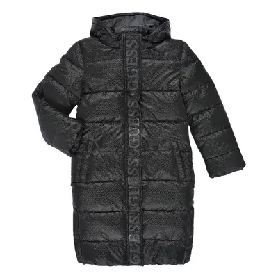 Guess HOODED PADDED LS JACKET W/ZIP Steppelt kabátok Fekete