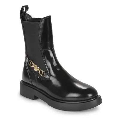 Love Moschino NEW CITY LOVE ANKLE BOOT Csizmák Fekete