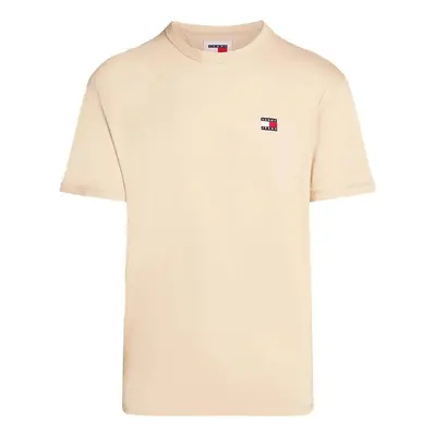 Tommy Jeans Badge Crew T-Shirt Gentle Gold Pólók / Galléros Pólók