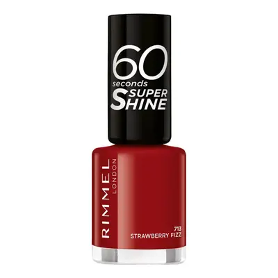 Rimmel London 60 Seconds Super Shine Nail Polish - 713 Strawberry Fiz Körömlakkok Piros