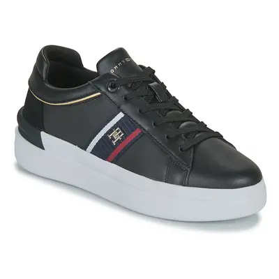 Tommy Hilfiger CORP WEBBING COURT SNEAKER Rövid szárú edzőcipők Fekete