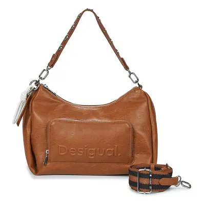 Desigual BAG HALF LOGO MAYARI MAXI CONT Válltáskák Barna