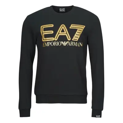 Emporio Armani EA7 FELPA 3DPM63 Pulóverek Fekete