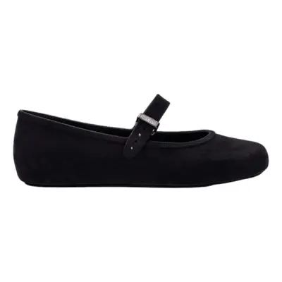 Melissa Soft Ballerina Velvet Fem - Black Balerina cipők / babák Fekete