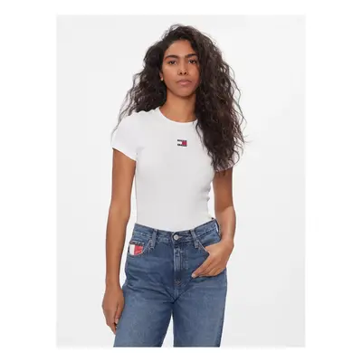 Tommy Jeans DW0DW17881 Pólók / Galléros Pólók Fehér