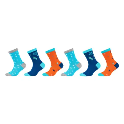 Skechers 3PPK Boys Casual Patterned Socks Zoknik Sokszínű