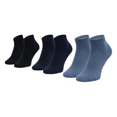 Skechers 3PPK Basic Quarter Socks Sport zoknik Kék