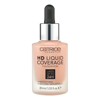 Catrice HD Coverage Liquid Foundation - 40 Warm Beige Alapozók Bézs