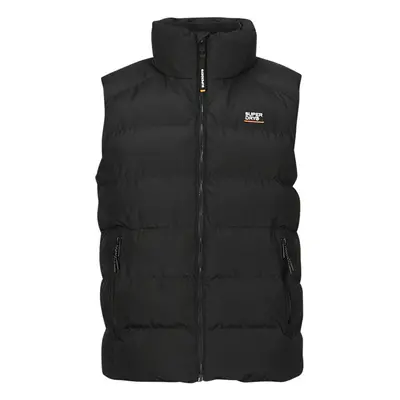 Superdry SPORT PUFFER Steppelt kabátok Fekete