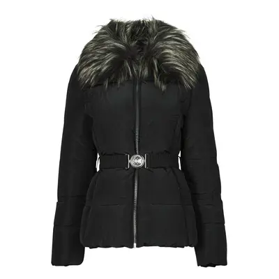 Guess NEW MARISOL SHORT BELTED JACKE Steppelt kabátok Fekete