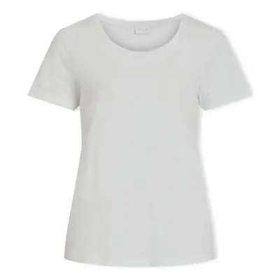 Vila Noos Top Sus O-Neck - Optical Snow Pulóverek Fehér