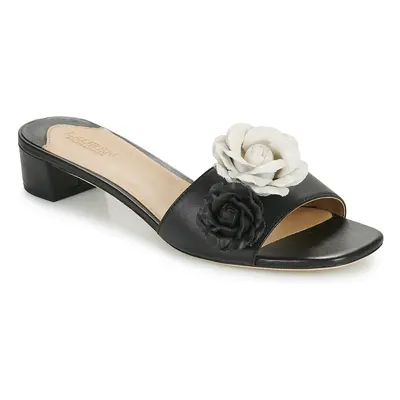 Lauren Ralph Lauren FAY FLOWER-SANDALS-FLAT SANDAL Papucsok Fekete