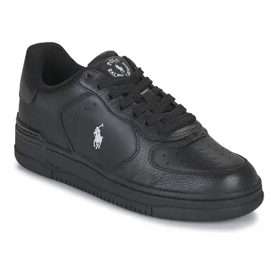 Polo Ralph Lauren MASTERS CRT-SNEAKERS-LOW TOP LACE Rövid szárú edzőcipők Fekete