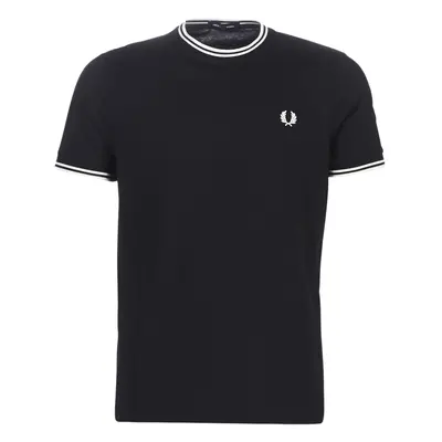 Fred Perry TWIN TIPPED T-SHIRT Rövid ujjú pólók Fekete