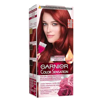 Garnier Color Sensation Permanent Cream Hair Color - 6.60 Rouge Hajfestés Piros