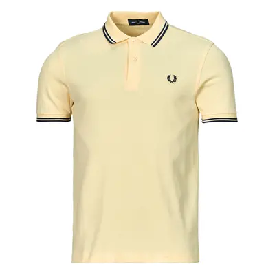 Fred Perry TWIN TIPPED FRED PERRY SHIRT Rövid ujjú galléros pólók Citromsárga