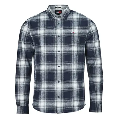 Tommy Jeans TJM REG CHECK FLANNEL SHIRT EXT Hosszú ujjú ingek Tengerész