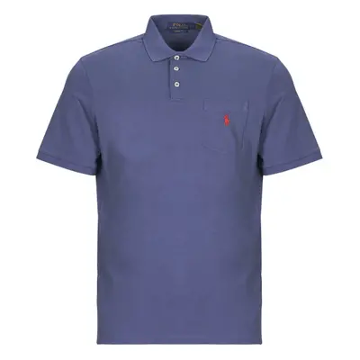 Polo Ralph Lauren POLO EN JERSEY AVEC POCHE Rövid ujjú galléros pólók Kék