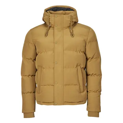 Superdry EVEREST SHORT HOODED PUFFER Steppelt kabátok Barna