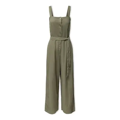 Only Caro Linen Jumpsuit S/S - Deep Lichen Overálok Zöld