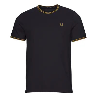 Fred Perry TWIN TIPPED Rövid ujjú pólók Kék