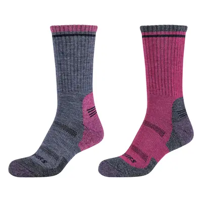 Skechers 2PPK Women Trail Wool Socks Sport zoknik Rózsaszín