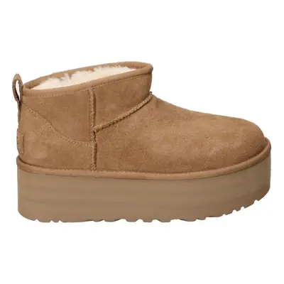 UGG CLASSIC ULTRA MINI PLATFORM Bokacsizmák Barna